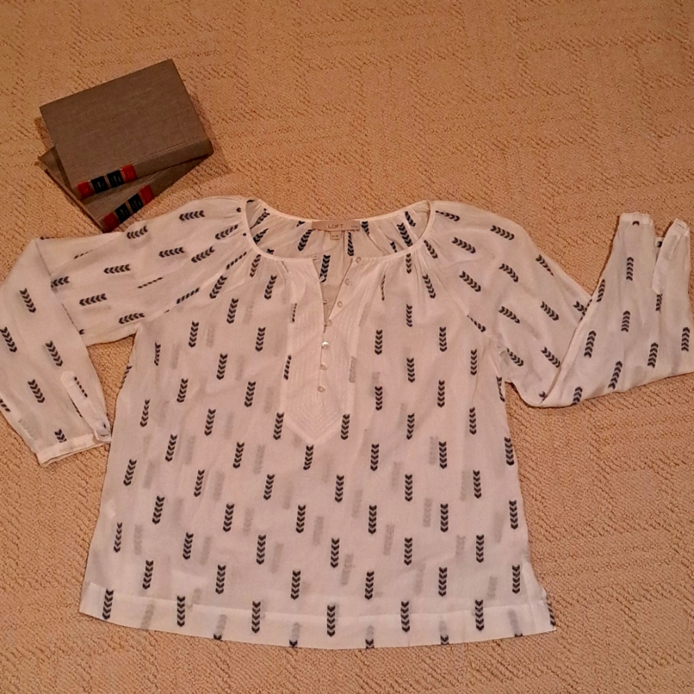 LOFT petite top, just in time for school!
